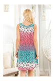 Load image into Gallery viewer, Multicolor Animal Print Ombre Mini Dress | Bold Statement Short Dress | Flirty Party &amp; Casual Silhouette