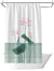 Lotus Shower Curtain – Waterproof & Mildew Resistant Polyester Fabric 180×180cm Oriental Elegant Style Bathroom Divider
