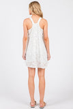 Load image into Gallery viewer, White Lace Mini Dress | Romantic Flirty Short Dress | Versatile Day &amp; Night Silhouette