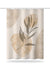 Minimalist Abstract Leaf Shower Curtain – Waterproof & Mildew Resistant Polyester Fabric 180×180cm Nordic Style