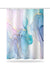 Abstract Art Watercolor Shower Curtain – Nordic Luxury Waterproof & Mildew Resistant Polyester Bathroom Divider (180×180cm / 71×71in)