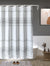Minimalist Stripe Shower Curtain – Waterproof & Mildew Resistant Fabric, Nordic Style Polyester Bathroom Divider (180×180cm / 71×71in)