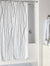 Modern Black & White Line Shower Curtain – Waterproof & Mildew Resistant Fabric, Heavy-Duty Polyester Bathroom Divider (180×180cm / 71×71in)
