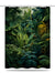 Tropical Rainforest Shower Curtain – Waterproof & Mildew Resistant Polyester Bathroom Divider 180×180cm Green Botanical Design