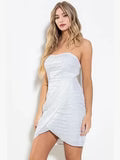 Load image into Gallery viewer, Tube Mini Dress | Sleek Strapless Short Dress | Flirty Versatile Silhouette