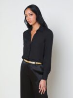 Hallie Silk-Organza Graphic Blouse - Image 2