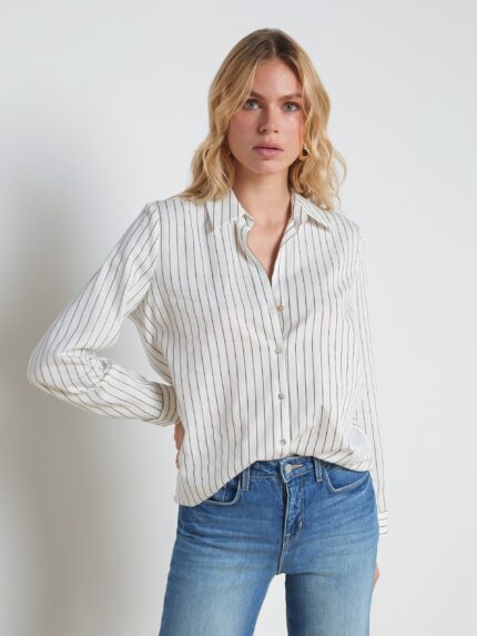 Nina Lurex-Cotton Blouse