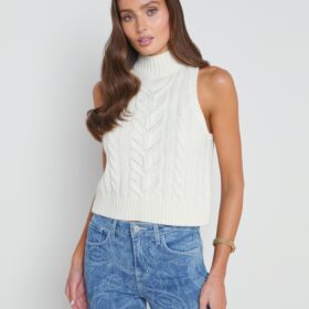 Bellini Cable-Knit Turtleneck