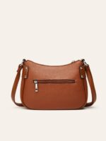 Women’s Simple Leather Crossbody Bag - Fashionable Tassel Decorated Bag - Image 6
