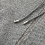 Women’s Zipper Hoodie Jacket - Simple and Stylish Grey Casual Outerwear - Image 3