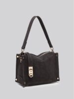 Women’s Stylish Leather Handbag with Metal Buckle - Simple and Elegant Design - Image 3