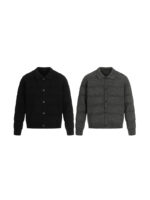 Men's Knit Button Jacket - Stylish Striped Design Casual Style