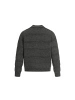 Men's Knit Button Jacket - Stylish Striped Design Casual Style - Image 2