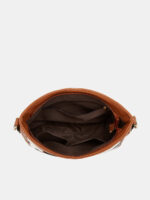 Women’s Vintage Leather Crossbody Bag - Elegant Embroidered Strap Shoulder Bag - Image 4