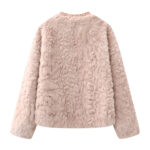 Women’s High-Collar Fluffy Fur Coat - Warm and Comfortable Soft Fur Design - Image 5